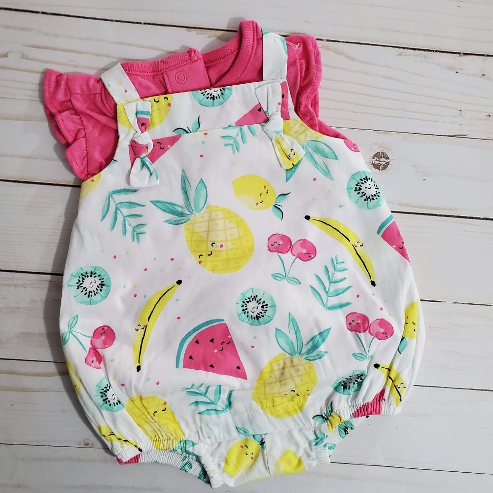Gymboree Girls Pineapple Fruit Romper Set NWT - Picture 1 of 7